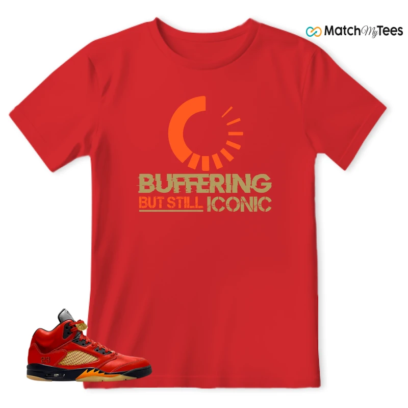 NIKE AIR JORDAN 5 RETRO DUNK ON MARS (WOMEN'S) SNEAKER Matching Tees t-shirt