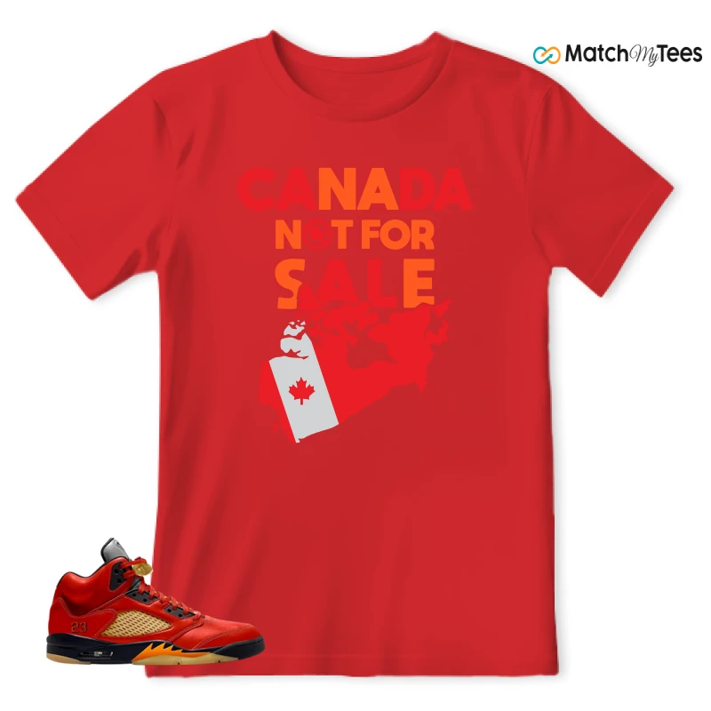 NIKE AIR JORDAN 5 RETRO DUNK ON MARS (WOMEN'S) SNEAKER Matching Tees t-shirt