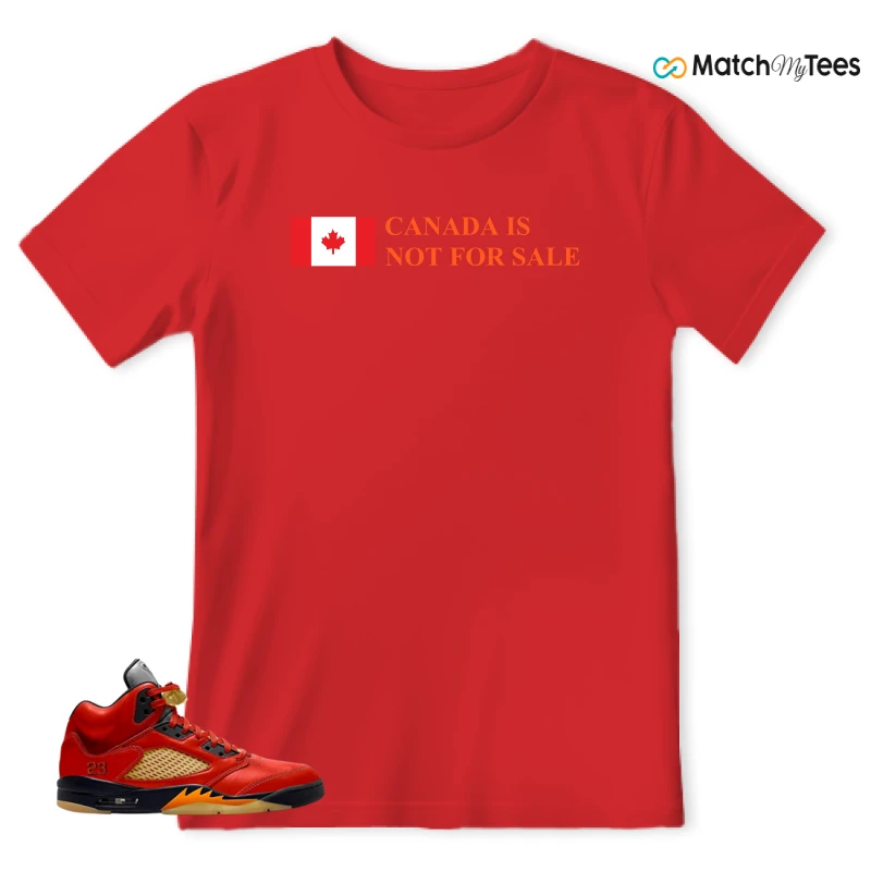 NIKE AIR JORDAN 5 RETRO DUNK ON MARS (WOMEN'S) SNEAKER Matching Tees t-shirt