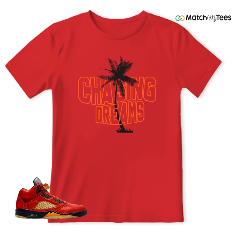 NIKE AIR JORDAN 5 RETRO DUNK ON MARS (WOMEN'S) SNEAKER Matching Tees t-shirt
