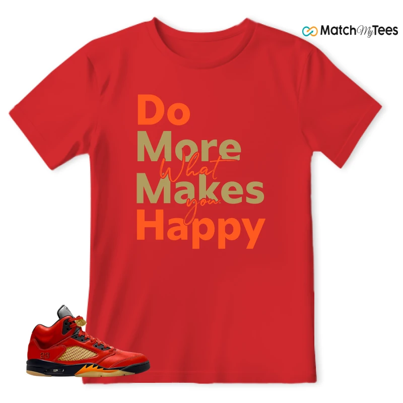 NIKE AIR JORDAN 5 RETRO DUNK ON MARS (WOMEN'S) SNEAKER Matching Tees t-shirt