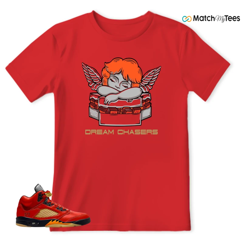 NIKE AIR JORDAN 5 RETRO DUNK ON MARS (WOMEN'S) SNEAKER Matching Tees t-shirt