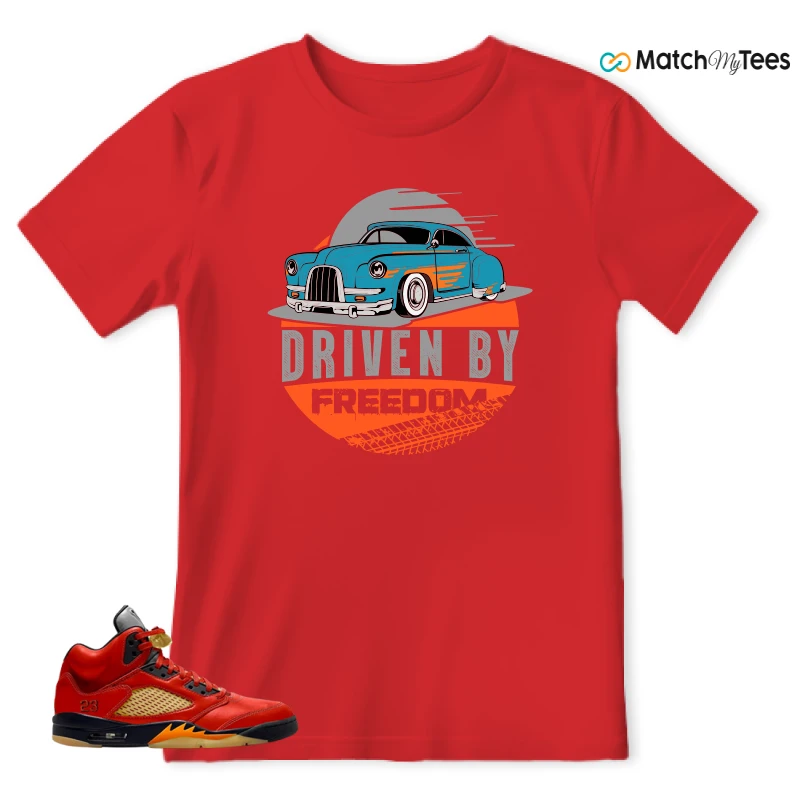 NIKE AIR JORDAN 5 RETRO DUNK ON MARS (WOMEN'S) SNEAKER Matching Tees t-shirt