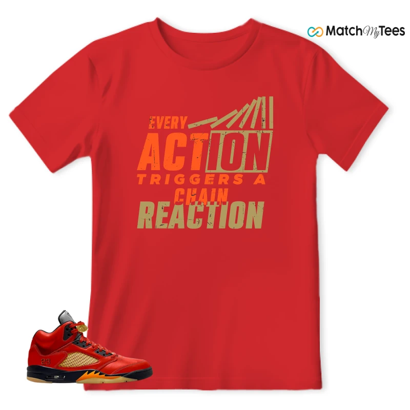 NIKE AIR JORDAN 5 RETRO DUNK ON MARS (WOMEN'S) SNEAKER Matching Tees t-shirt