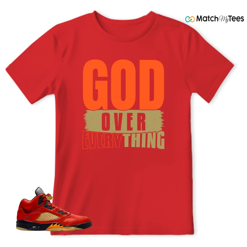 NIKE AIR JORDAN 5 RETRO DUNK ON MARS (WOMEN'S) SNEAKER Matching Tees t-shirt