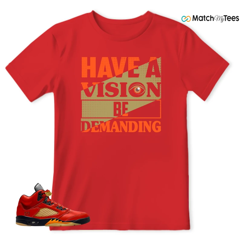 NIKE AIR JORDAN 5 RETRO DUNK ON MARS (WOMEN'S) SNEAKER Matching Tees t-shirt