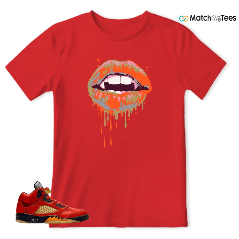 NIKE AIR JORDAN 5 RETRO DUNK ON MARS (WOMEN'S) SNEAKER Matching Tees t-shirt