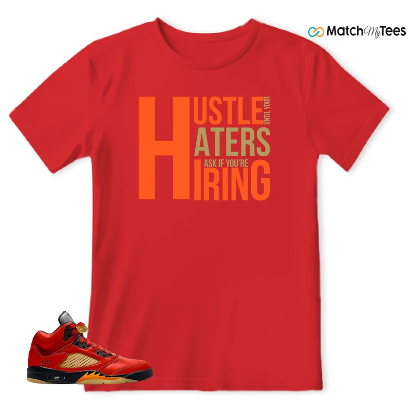 NIKE AIR JORDAN 5 RETRO DUNK ON MARS (WOMEN'S) SNEAKER Matching Tees t-shirt