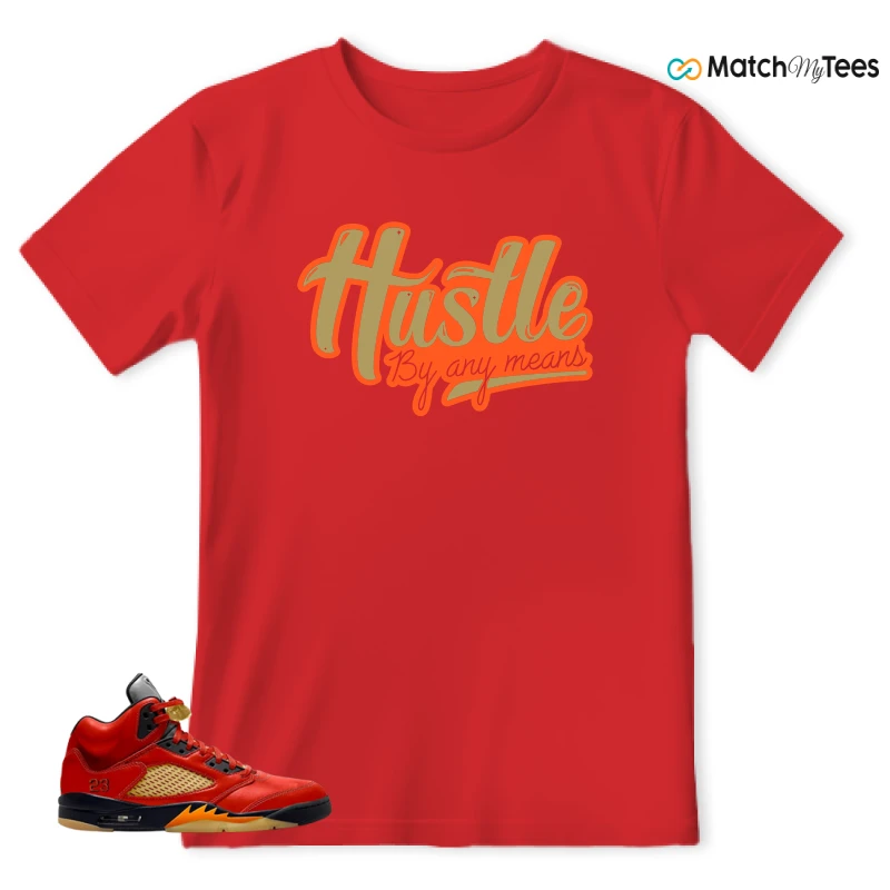 NIKE AIR JORDAN 5 RETRO DUNK ON MARS (WOMEN'S) SNEAKER Matching Tees t-shirt