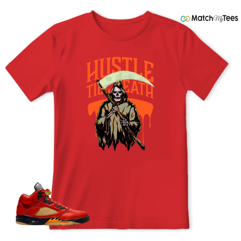 NIKE AIR JORDAN 5 RETRO DUNK ON MARS (WOMEN'S) SNEAKER Matching Tees t-shirt