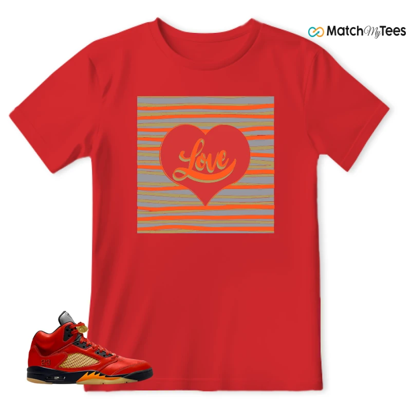 NIKE AIR JORDAN 5 RETRO DUNK ON MARS (WOMEN'S) SNEAKER Matching Tees t-shirt