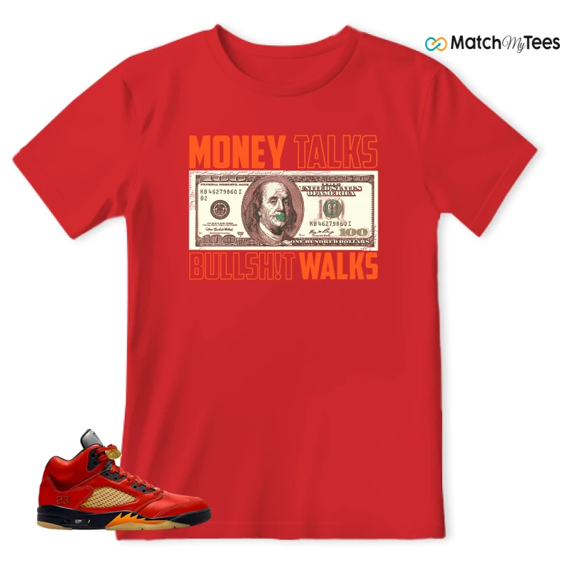 NIKE AIR JORDAN 5 RETRO DUNK ON MARS (WOMEN'S) SNEAKER Matching Tees t-shirt