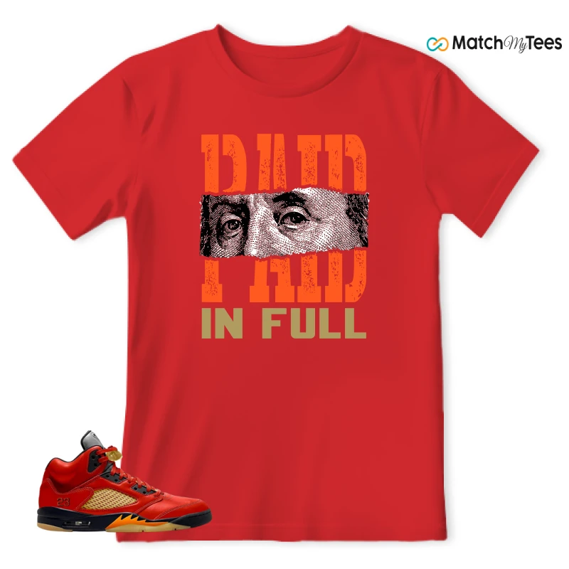 NIKE AIR JORDAN 5 RETRO DUNK ON MARS (WOMEN'S) SNEAKER Matching Tees t-shirt