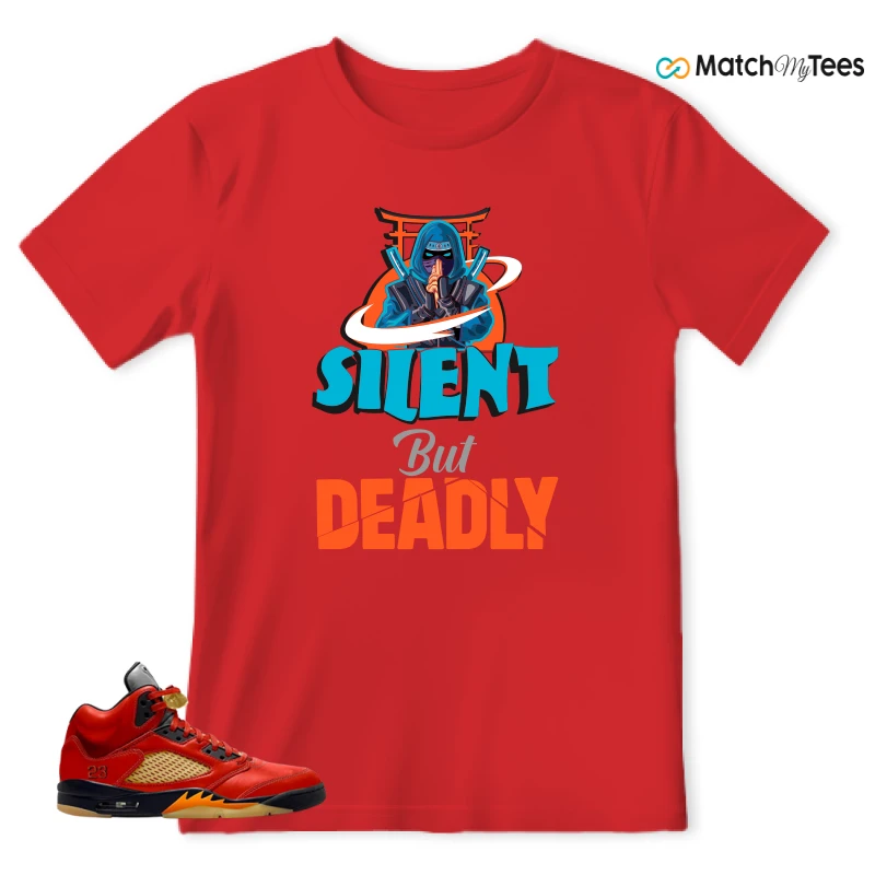 NIKE AIR JORDAN 5 RETRO DUNK ON MARS (WOMEN'S) SNEAKER Matching Tees t-shirt