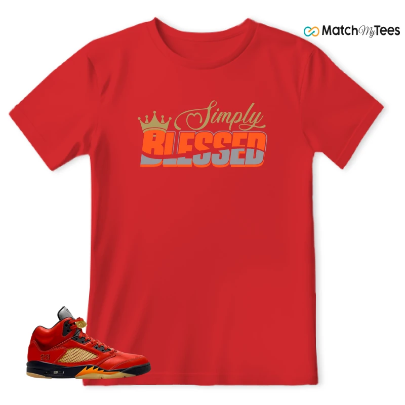 NIKE AIR JORDAN 5 RETRO DUNK ON MARS (WOMEN'S) SNEAKER Matching Tees t-shirt
