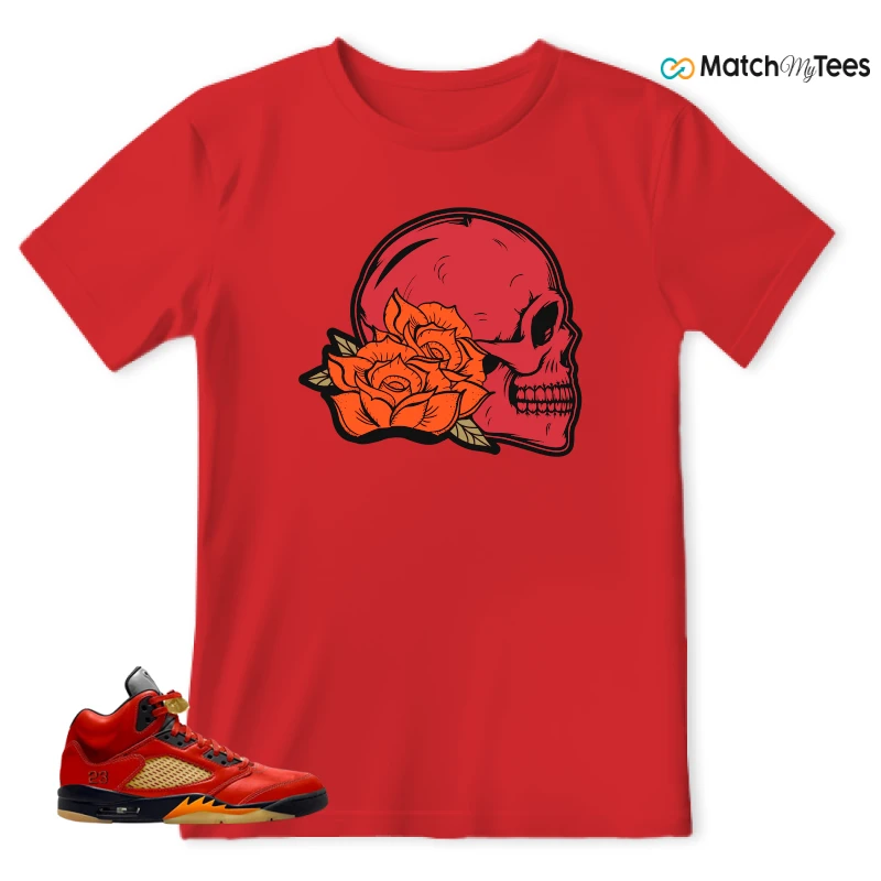 NIKE AIR JORDAN 5 RETRO DUNK ON MARS (WOMEN'S) SNEAKER Matching Tees t-shirt