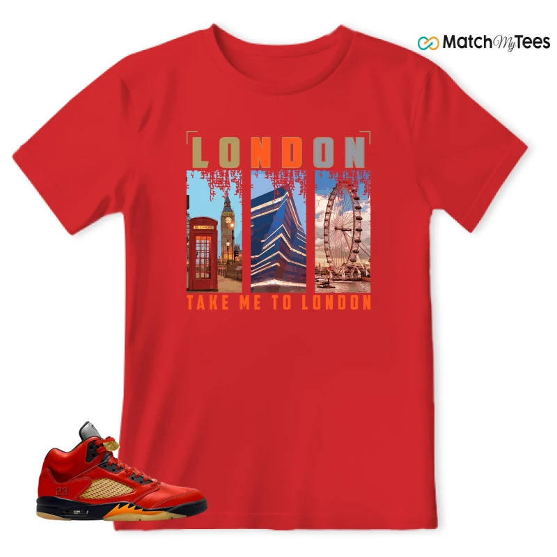 NIKE AIR JORDAN 5 RETRO DUNK ON MARS (WOMEN'S) SNEAKER Matching Tees t-shirt
