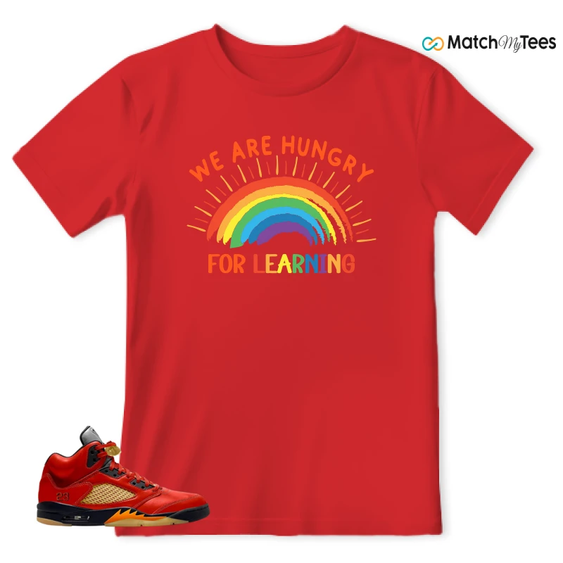 NIKE AIR JORDAN 5 RETRO DUNK ON MARS (WOMEN'S) SNEAKER Matching Tees t-shirt