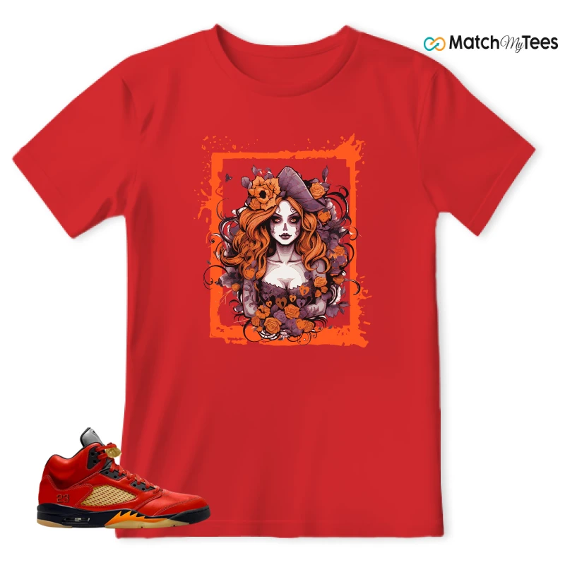 NIKE AIR JORDAN 5 RETRO DUNK ON MARS (WOMEN'S) SNEAKER Matching Tees t-shirt