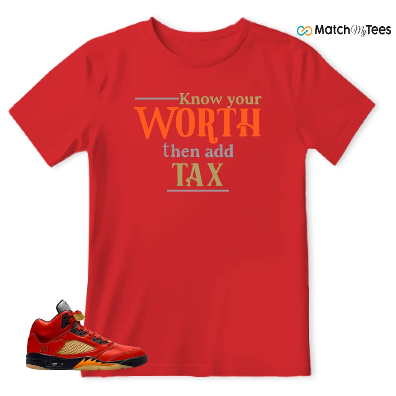 NIKE AIR JORDAN 5 RETRO DUNK ON MARS (WOMEN'S) SNEAKER Matching Tees t-shirt