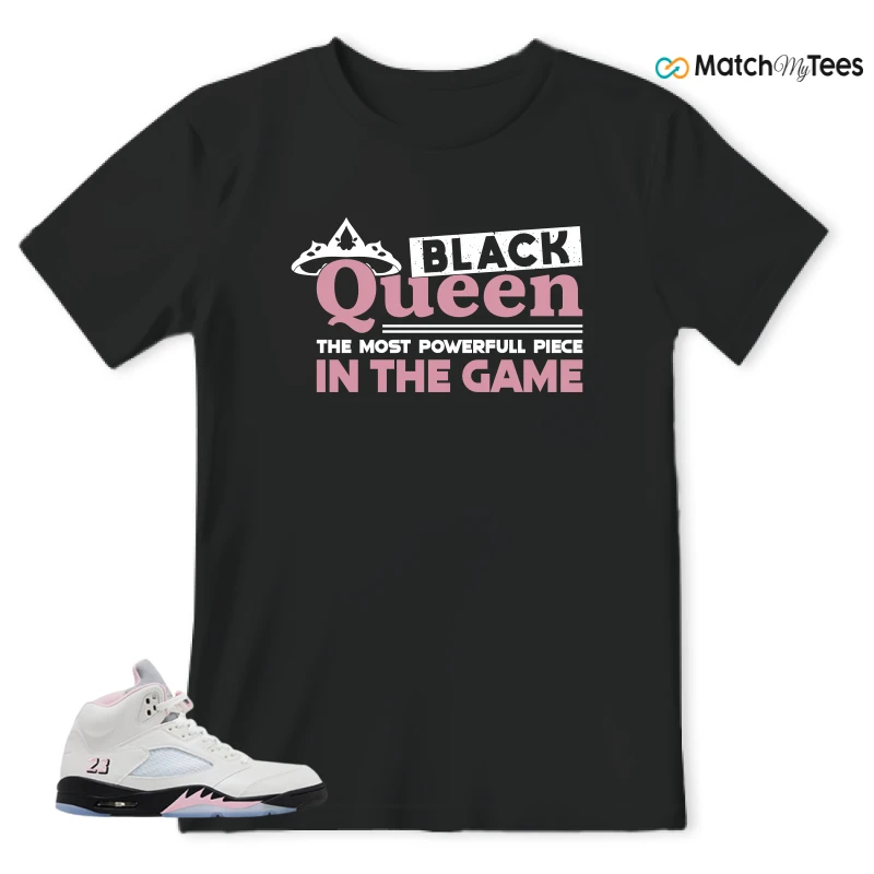 NIKE AIR JORDAN 5 RETRO MEDIUM SOFT PINK SNEAKER Matching Tees t-shirt