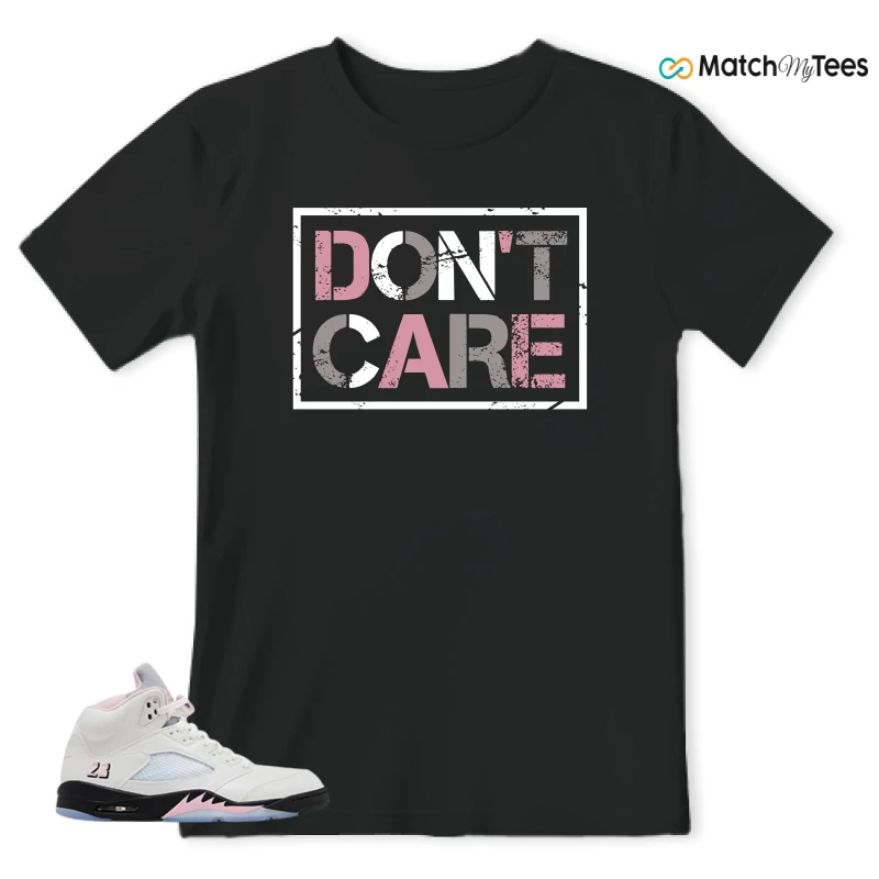 NIKE AIR JORDAN 5 RETRO MEDIUM SOFT PINK SNEAKER Matching Tees t-shirt