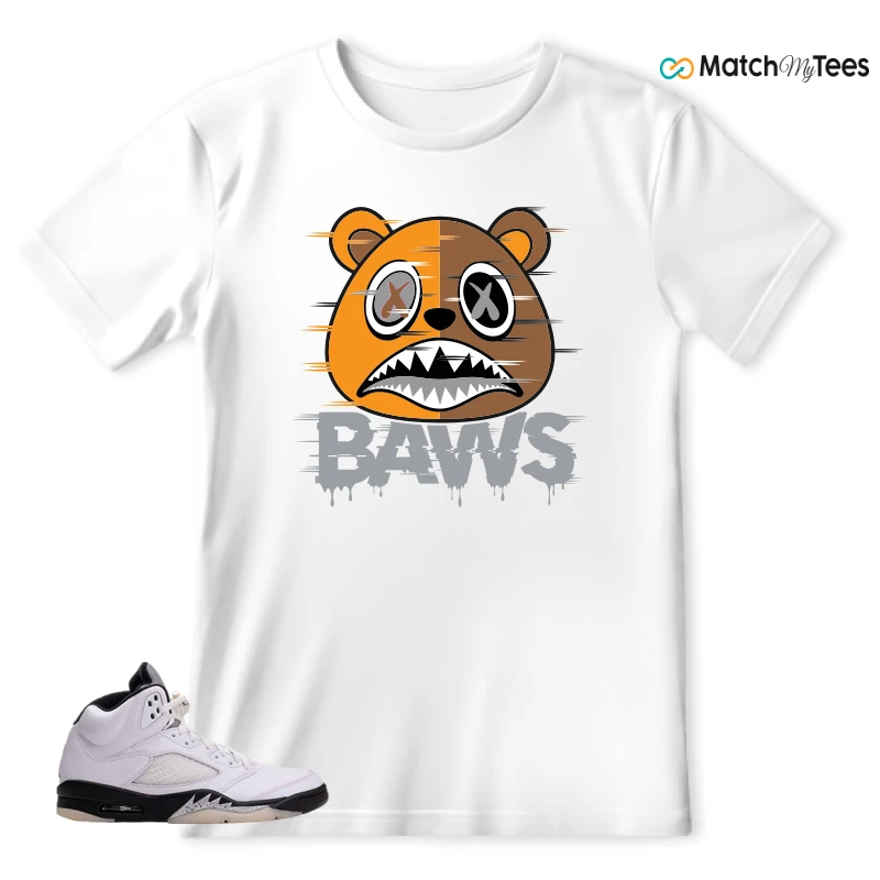 NIKE AIR JORDAN 5 RETRO REVERSE METALLIC SNEAKER Matching Tees t-shirt