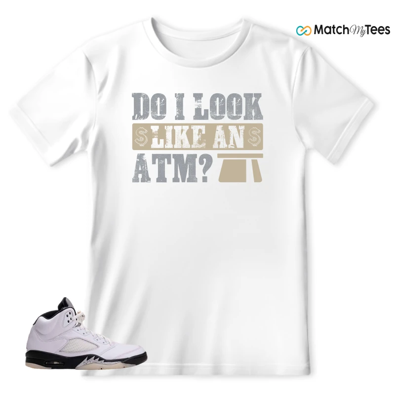 NIKE AIR JORDAN 5 RETRO REVERSE METALLIC SNEAKER Matching Tees t-shirt
