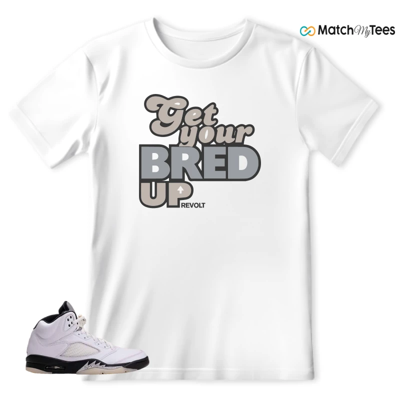 NIKE AIR JORDAN 5 RETRO REVERSE METALLIC SNEAKER Matching Tees t-shirt