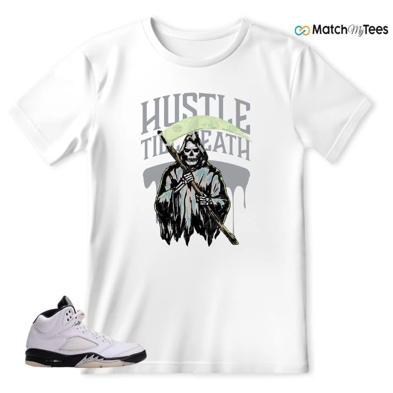 NIKE AIR JORDAN 5 RETRO REVERSE METALLIC SNEAKER Matching Tees t-shirt