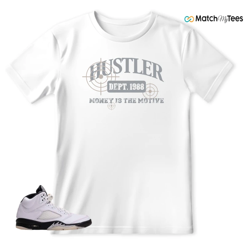 NIKE AIR JORDAN 5 RETRO REVERSE METALLIC SNEAKER Matching Tees t-shirt