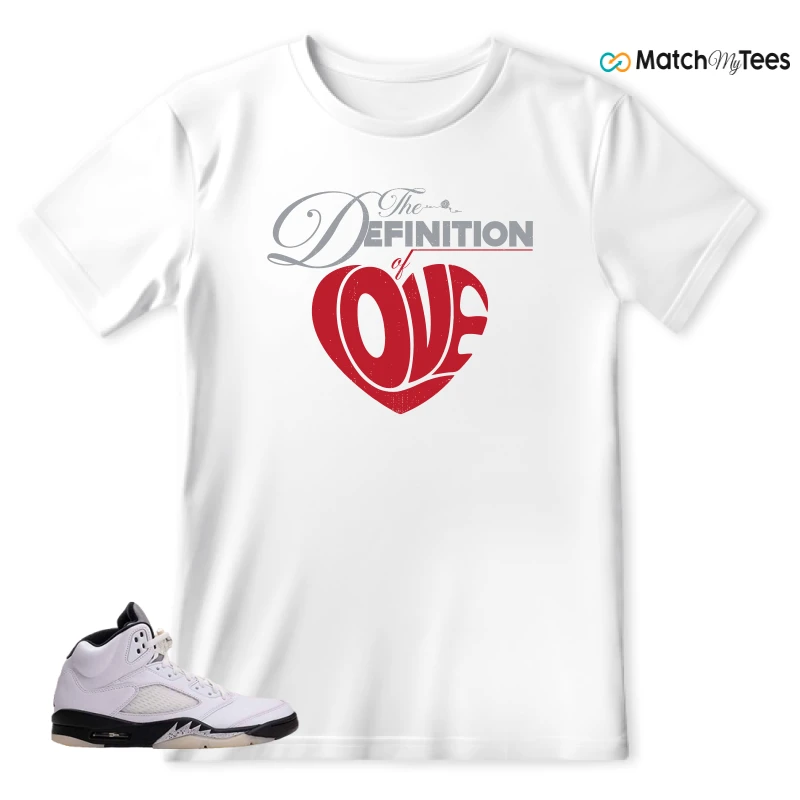 NIKE AIR JORDAN 5 RETRO REVERSE METALLIC SNEAKER Matching Tees t-shirt