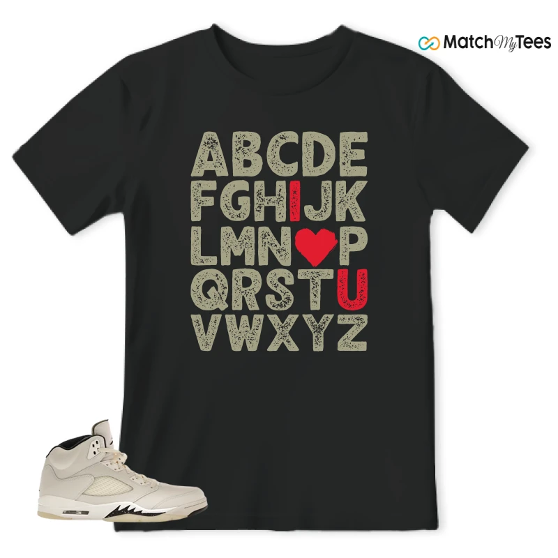 NIKE AIR JORDAN 5 RETRO SAIL SNEAKER Matching Tees t-shirt