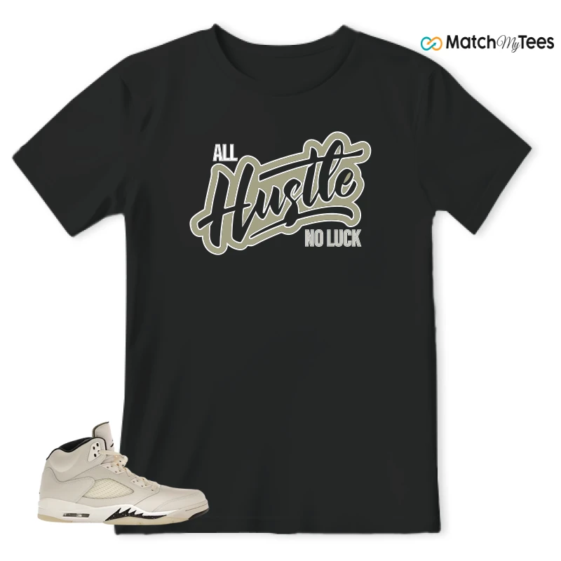 NIKE AIR JORDAN 5 RETRO SAIL SNEAKER Matching Tees t-shirt