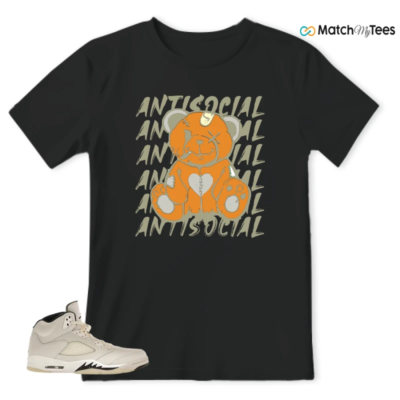 NIKE AIR JORDAN 5 RETRO SAIL SNEAKER Matching Tees t-shirt