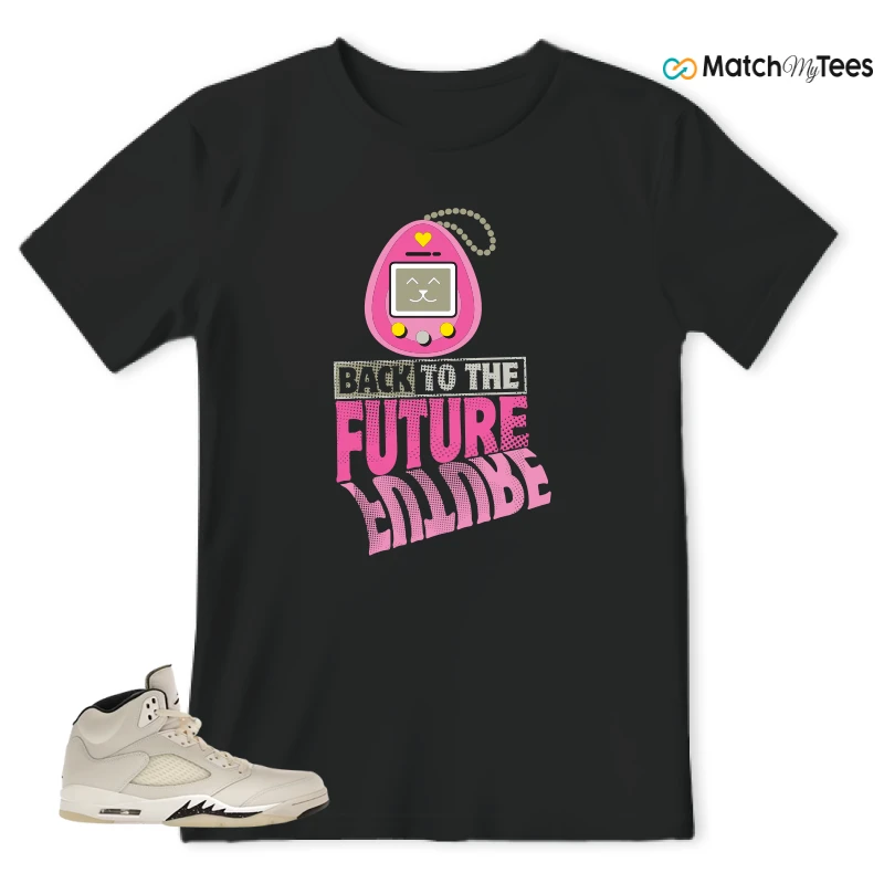 NIKE AIR JORDAN 5 RETRO SAIL SNEAKER Matching Tees t-shirt