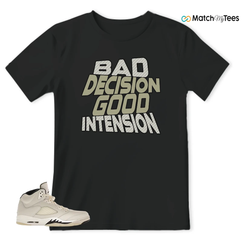 NIKE AIR JORDAN 5 RETRO SAIL SNEAKER Matching Tees t-shirt