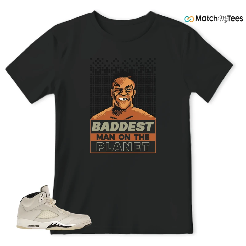 NIKE AIR JORDAN 5 RETRO SAIL SNEAKER Matching Tees t-shirt