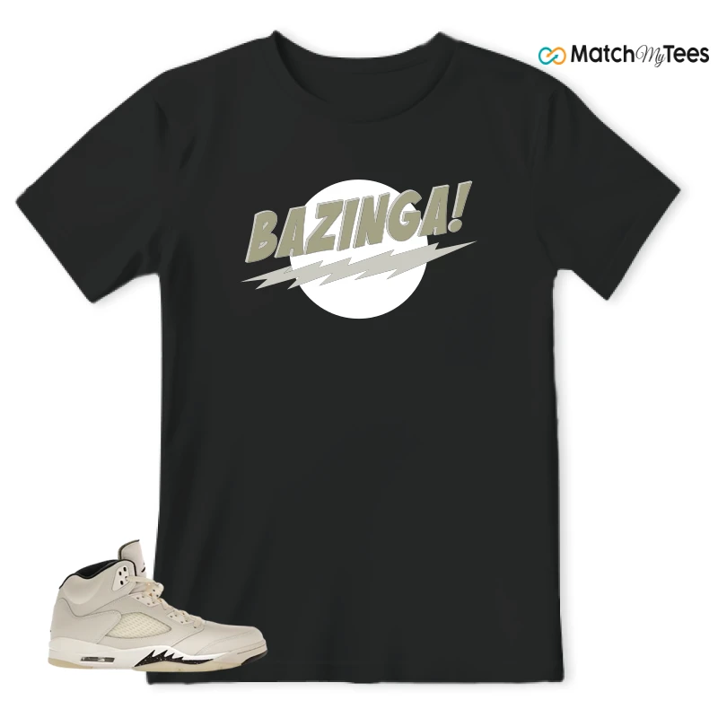 NIKE AIR JORDAN 5 RETRO SAIL SNEAKER Matching Tees t-shirt