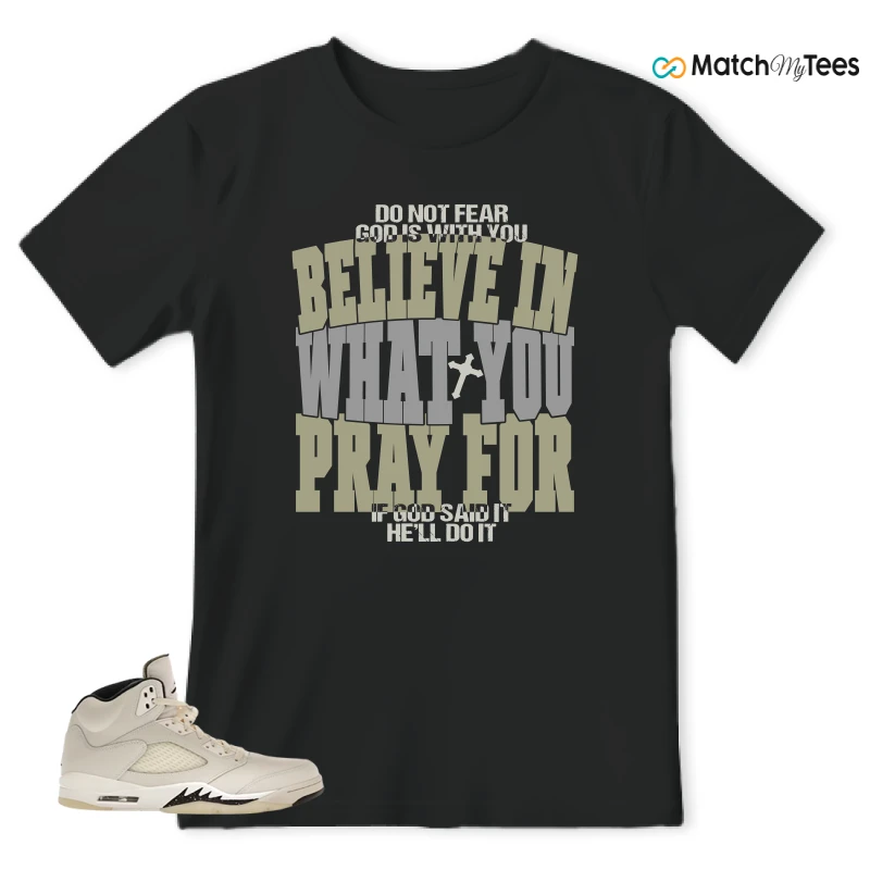 NIKE AIR JORDAN 5 RETRO SAIL SNEAKER Matching Tees t-shirt