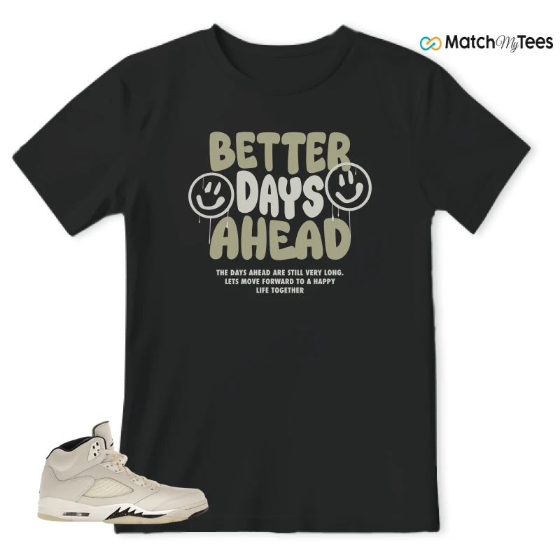 NIKE AIR JORDAN 5 RETRO SAIL SNEAKER Matching Tees t-shirt