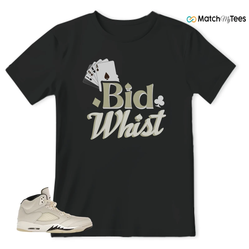 NIKE AIR JORDAN 5 RETRO SAIL SNEAKER Matching Tees t-shirt