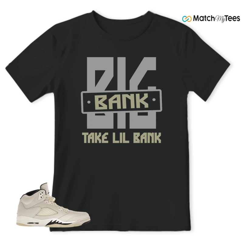 NIKE AIR JORDAN 5 RETRO SAIL SNEAKER Matching Tees t-shirt