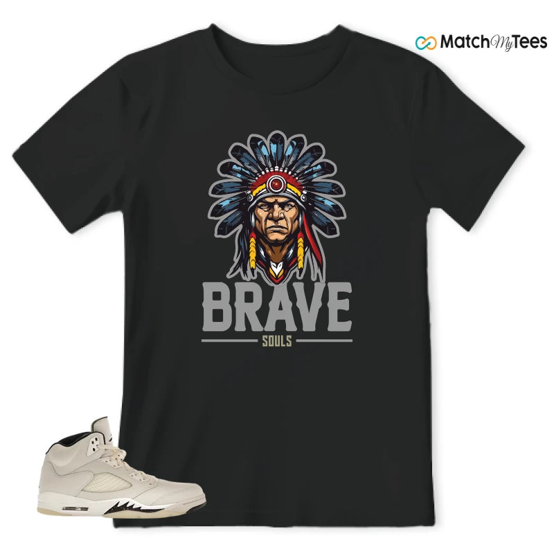 NIKE AIR JORDAN 5 RETRO SAIL SNEAKER Matching Tees t-shirt