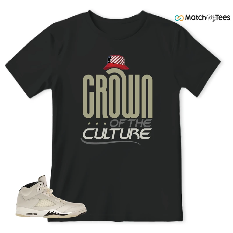 NIKE AIR JORDAN 5 RETRO SAIL SNEAKER Matching Tees t-shirt