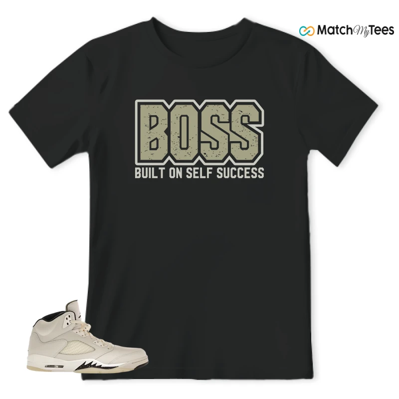 NIKE AIR JORDAN 5 RETRO SAIL SNEAKER Matching Tees t-shirt