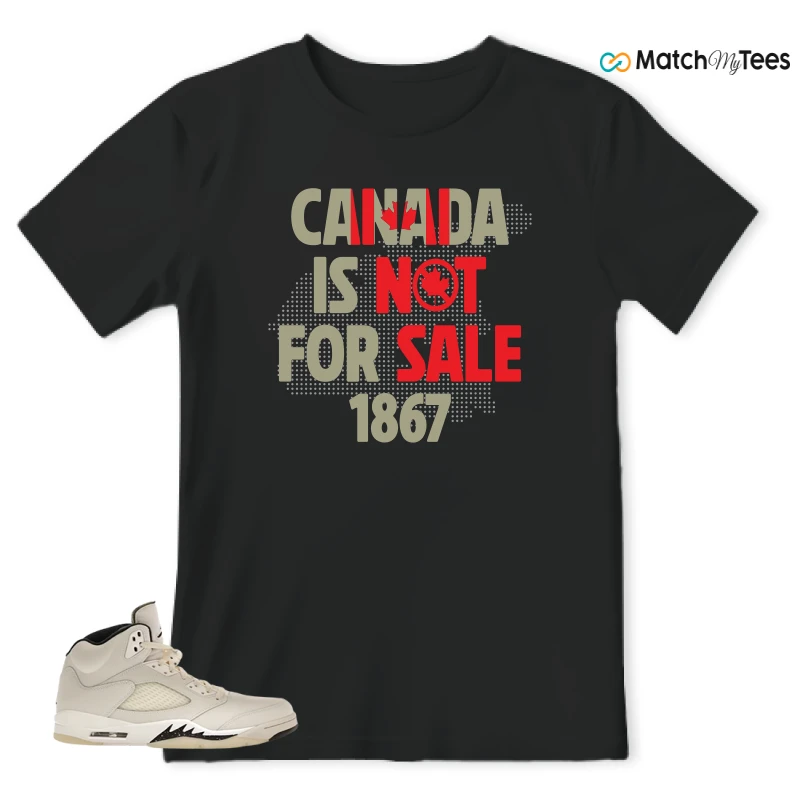 NIKE AIR JORDAN 5 RETRO SAIL SNEAKER Matching Tees t-shirt