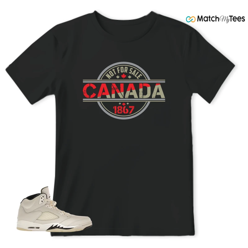 NIKE AIR JORDAN 5 RETRO SAIL SNEAKER Matching Tees t-shirt