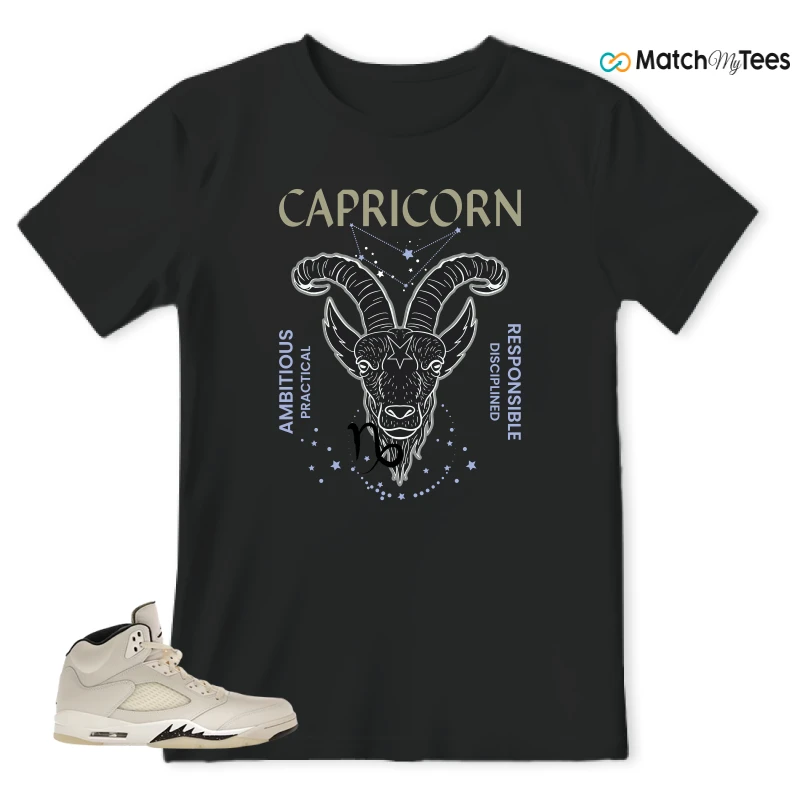NIKE AIR JORDAN 5 RETRO SAIL SNEAKER Matching Tees t-shirt