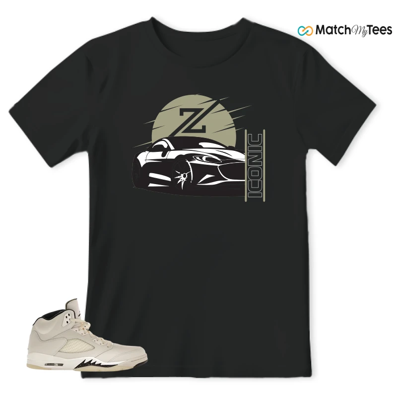 NIKE AIR JORDAN 5 RETRO SAIL SNEAKER Matching Tees t-shirt